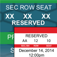 Reserved Seating Tickets