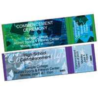 DIY Commencement Tickets - Horizontal