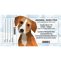 Dog Rescue Raffle Tickets
