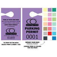 DIY Paper Parking Hang Tags - Medium 3.67” x 6”