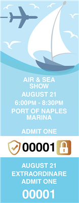 Air & Sea Show Tickets with Security Features