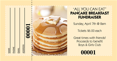 Pancake Breakfast Raffle Tickets