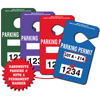 Parking Permit Hang Tags