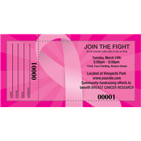 Pink Ribbon Raffle Tickets