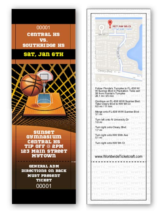 basket ball tickets