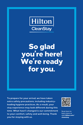 Hilton CleanStay Entrance Stickers