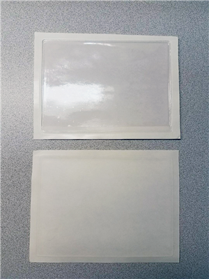 Plastic Card Holders with Full Adhesive 3.5" x 5.5"