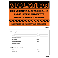Parking Violation Stickers Worldwide Ticketcraft WWTC A Division