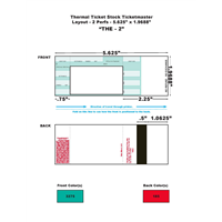 Ticketmaster Thermal Ticket Stock - Colored, 2 Perfs with Disclaimer