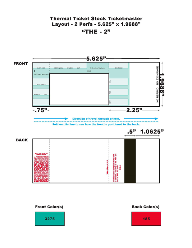 ticket master generic thermal tickets