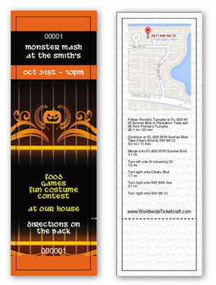 Design It Yourself GA Halloween Themed Tickets