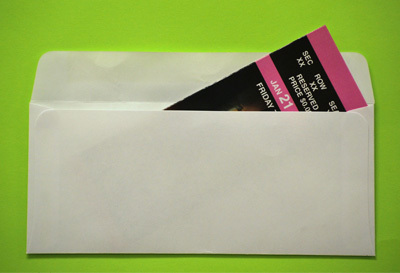 Ticket Envelopes