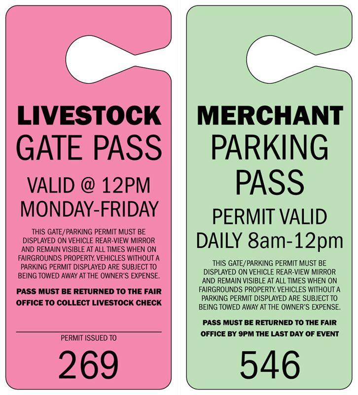 Buy DIY Parking Hang Tags for Vehicle Permits or Passes, Worldwide  Ticketcraft, WWTC