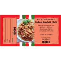 Spaghetti Dinner Raffle Tickets