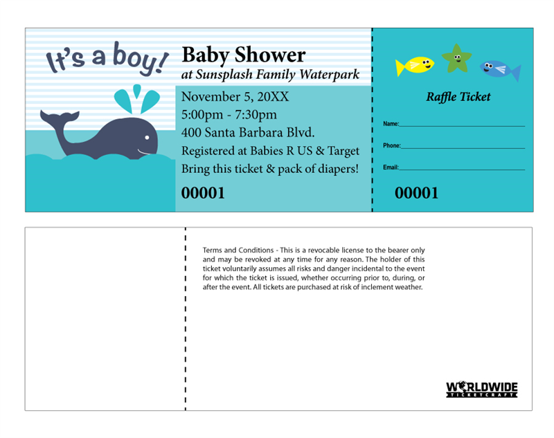 Buy Event Raffle Tickets for a Baby Shower