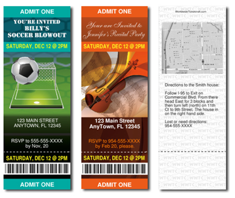 Design-It-Yourself Invitation Tickets for your events.
Part Number: DIY_InvitationTickets