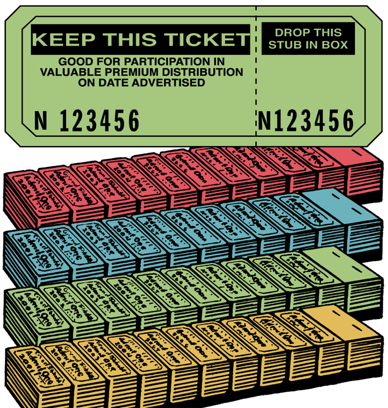 Raffle Ticket Strip Book - Keep This Coupon