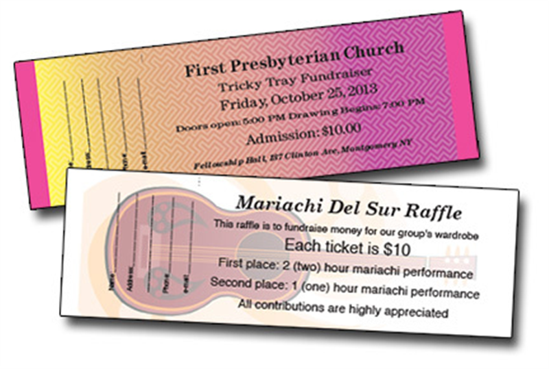 Designing raffle tickets with our raffle ticket maker is easy and affordable.
Part Number: DIY_FullC