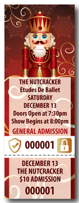 Nutcracker Ballet Tickets with Security Features