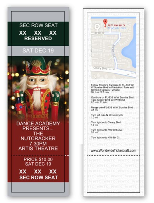 1000 for $90. Design-It-Yourself Reserved Seating Nutcracker Ballet Tickets.
Part Number: DIY_EventT