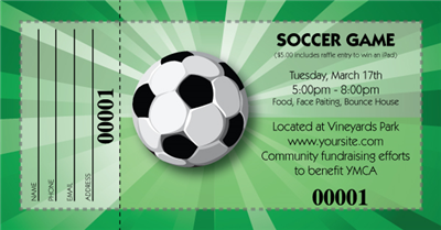 large soccer raffle tickets free numbered raffle ticket template
