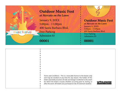Outdoor Music Concert Tickets