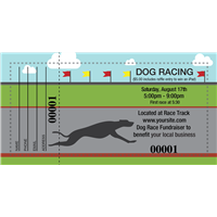 Dog Race Raffle Tickets