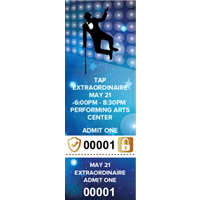Tap Dance Tickets with Security Features
