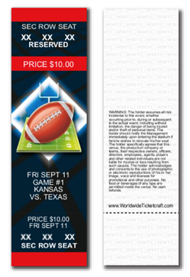 Reserved Seating Football Tickets