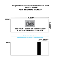 DIY Thermal Ticket Stock 5.625 x 2&quot;