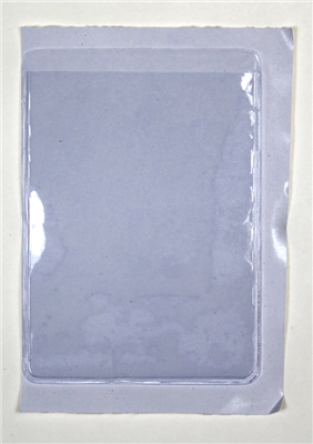 Plastic Card Holders with Gum Back Adhesive 2.875" x 3.875"