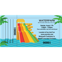 Water Park Raffle Tickets