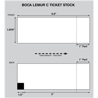 Lemur C Thermal Ticket Stock