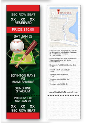 Baseball Tickets - Reserved Seating Admission